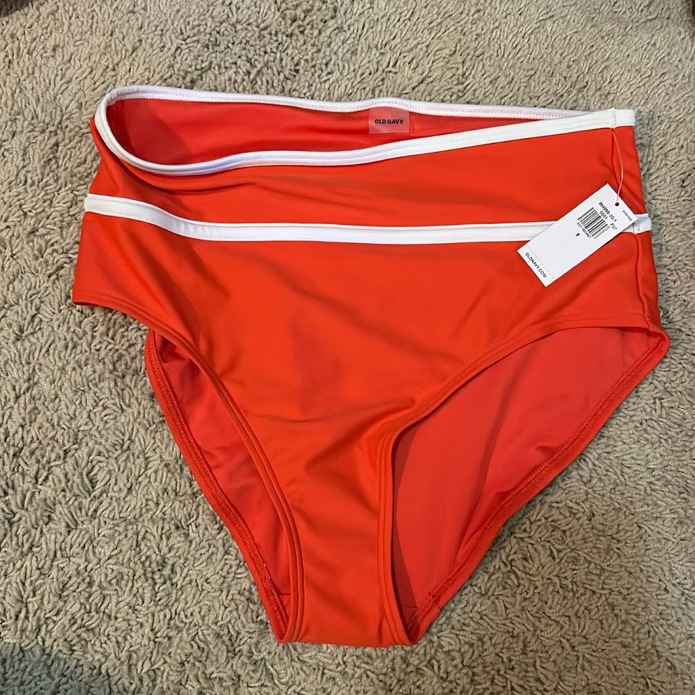 NWT high waisted bikini bottoms, old navy